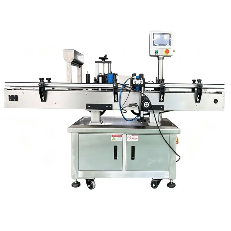 Automatic Round Bottle Sticker Labeling Machine
